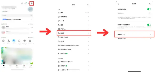 LINEで再表示にするガイド